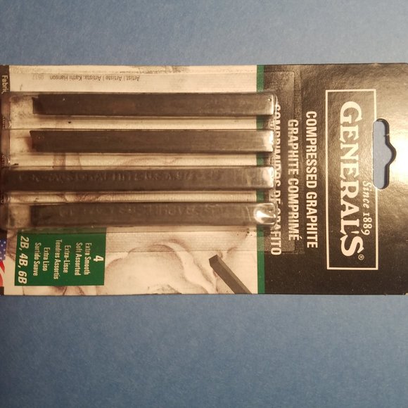 Generals Compressed Graphite 4 Pack New 2B, 4B, 6B - Picture 2 of 3